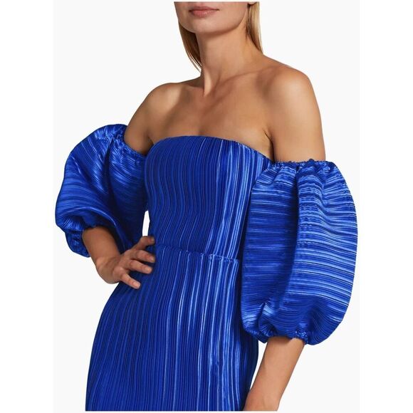 L'ldée's Sirene off-the-shoulder Minidress SZ AU12 US8 - Picture 3 of 8